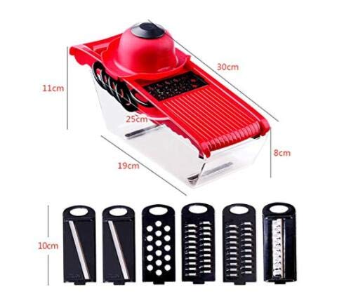 Multi-Functional Adjustable Shredder Slicer – 4-Blade Vegetable & Cheese Cutter for Kitchen