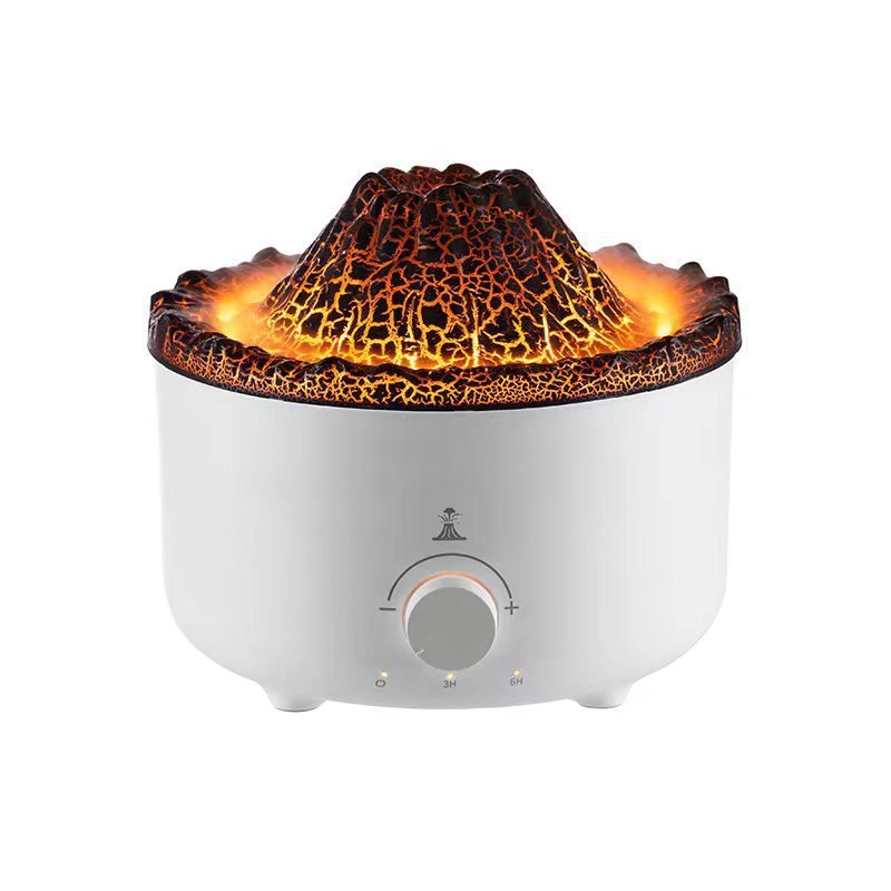 Mute Of New Small Simulated Flame Volcano Humidifier