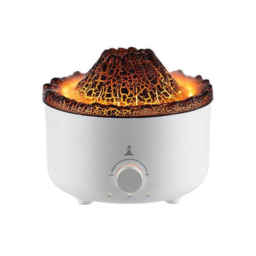 Mute Of New Small Simulated Flame Volcano Humidifier